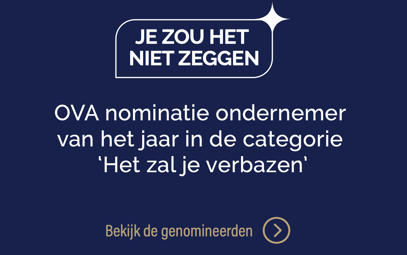 Je zou het niet zeggen